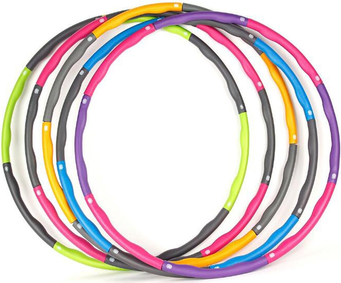Tonyko Weighted Hula Hoop | Adjustable Foam Padded Fitness Hoop for Exercise and Dance