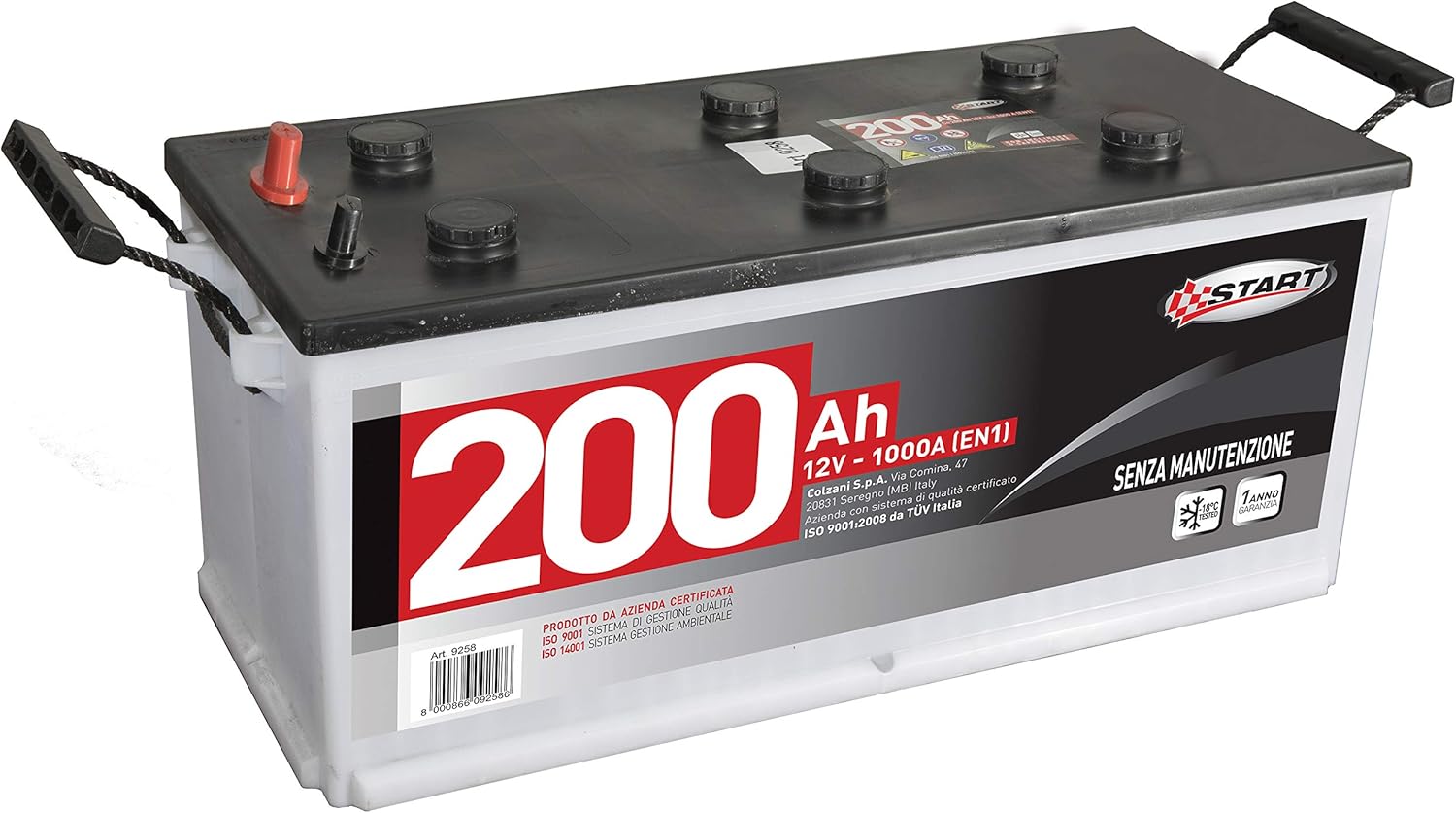 Batteria Start 200ah 1000a Sx Amazon.it Auto e Moto Batteria Start 200ah 1000a Sx Amazon.it Auto e Moto