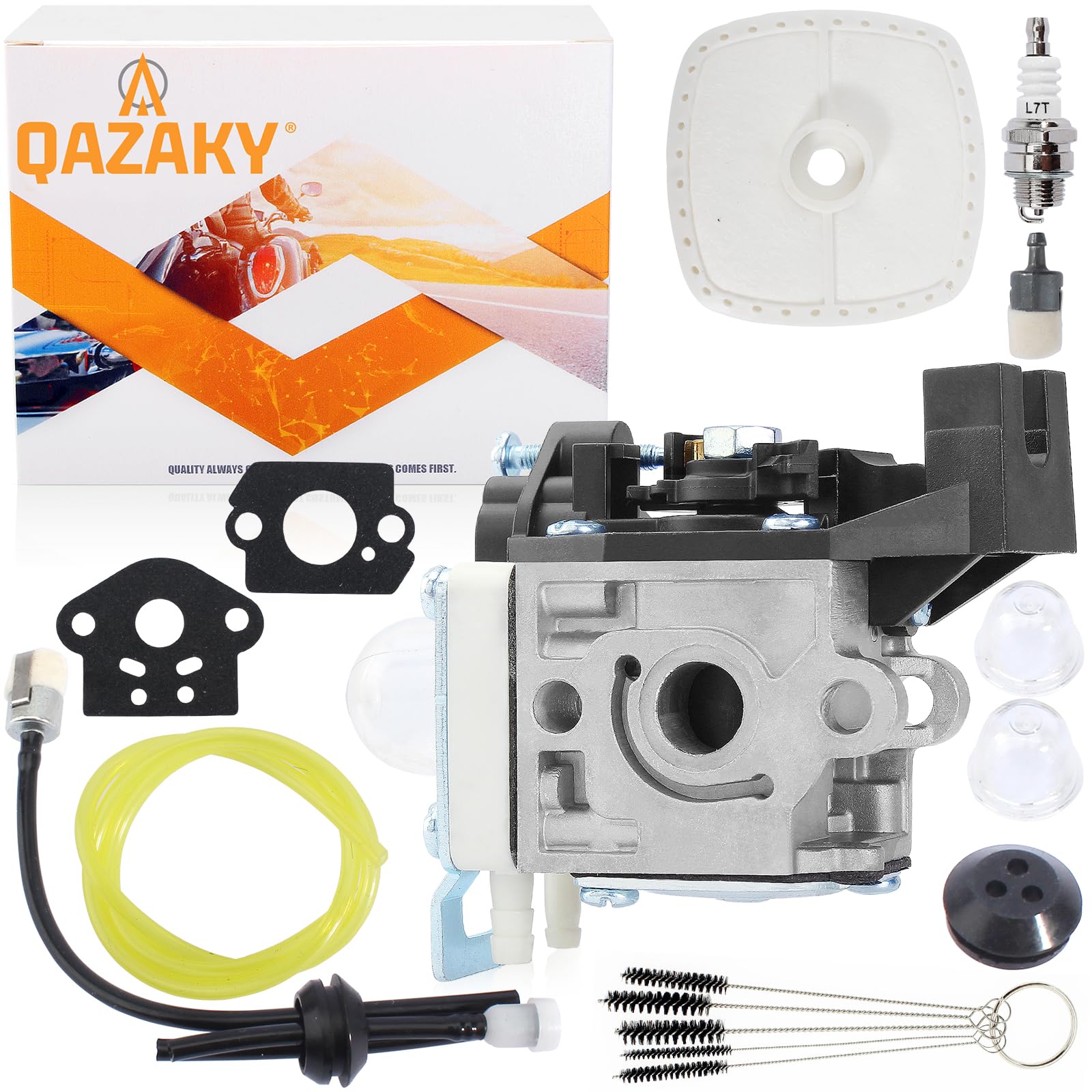 QAZAKY SRM225 Carburetor Compatible with Echo GT225 PAS225 PE225 PPF225 SHC225 GT225i GT225L GT225SF PAS225SB PAS225VP PAS225VPB PPF235ES PPT235ES SHC225S SRM225i SRM225SB SRM225U Trimmer Zama RB-K93