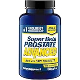 SUPER BETA PROSTATE Advanced with Saw Palmetto - Prostate Health Supplements for Men, Bladder & Urinary Support with Beta-sitosterol, Reishi, Saw Palmetto, Vitamin D, Zinc Oxide, Selenium - 60 Count