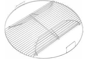 BBQ-YUMMY 22" Cooking Grate Hinged for Weber, 7436 Charcoal Grill Grate Round Hinged, Replacement Part for Weber One-Touch, Performer and Bar-B-Kettle Series, Grill Grate BBQ for Weber Series