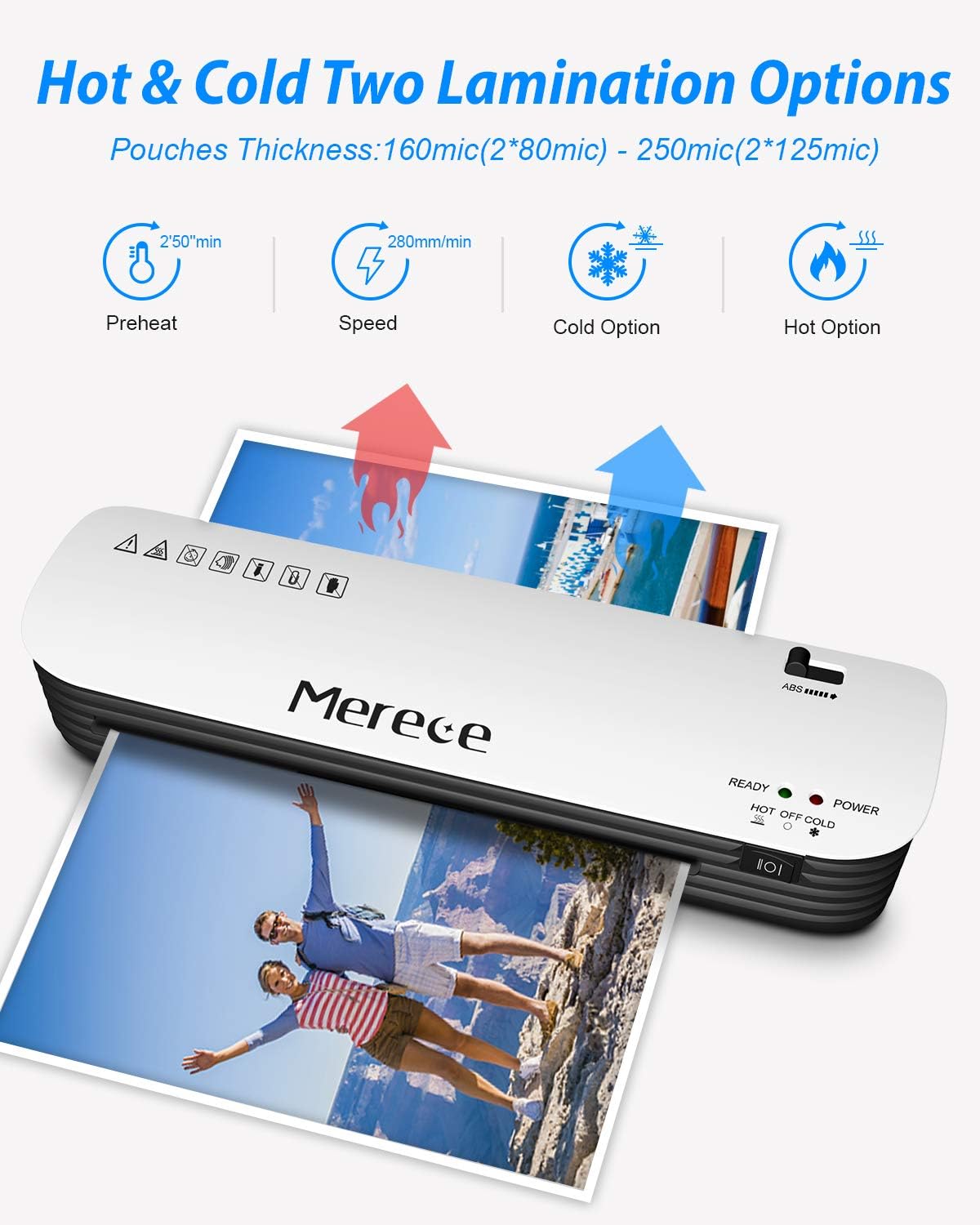 Merece Laminator 4 in 1 A4 Thermal Laminator Machine