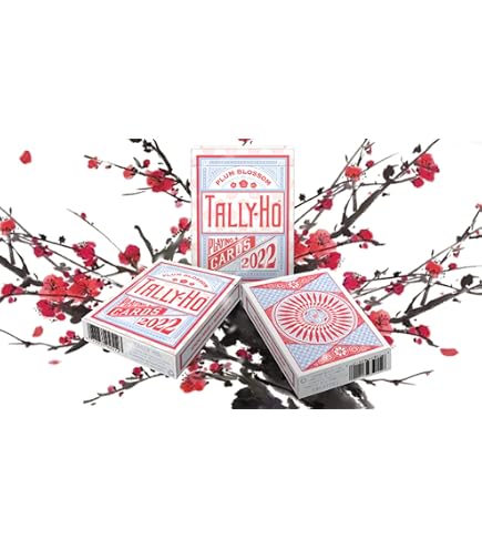 Amazon.com: 2 Decks of TALLY HO No 9 Original Fan Back Playing