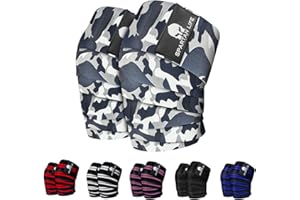 Victorbudo USA Knee Wraps with Straps for Squats, Powerlifting, Leg Press, and Cross Training Knee Wraps for Weightlifting, Flexible 78-inch