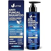 Uttse Anti-Fungal Shampoo for Scalp Psoriasis: Dandruff Shampoo for Folliculitis and Seborrheic Dermatitis - Relieves Itchy & Dry Scalp - 300 mL / 10.1 fl.oz