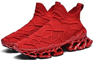 Poramea Mens Womens Slip on Loafers Walking Tennis Shoes Laceless Jogging Blade Sneakers Unisex Mesh Trail Running Casual Athletic