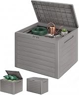 CASARIA Garden Storage Box 190L Weatherproof Plastic with Lockable Lid