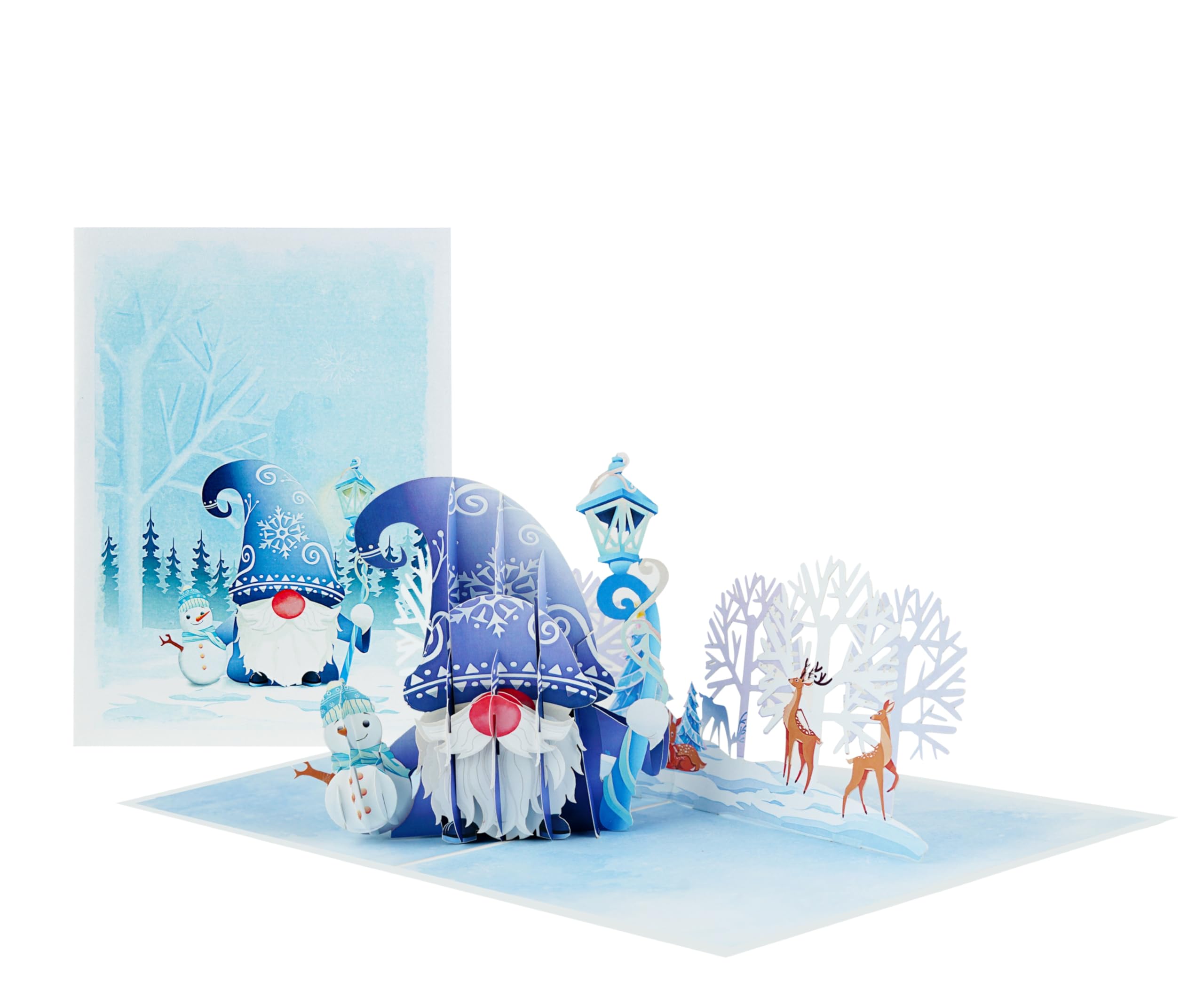 Christmas Card | Christmas Pop Up Cards, 3D Greetings Cards For Family and Friends | Handmade Cards (Size 18x13 cm - Christmas Gnome)