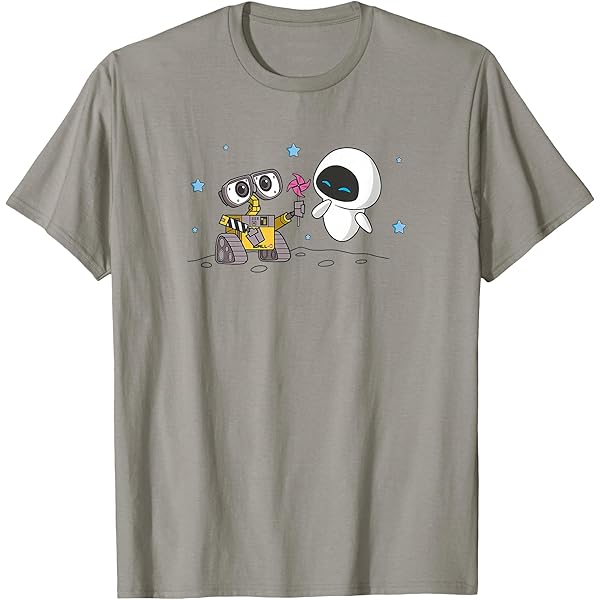 Amazon.com: Disney Pixar Wall-E Eve Heart Sparks Fly T-Shirt