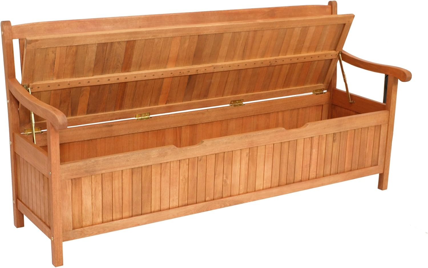 Amazon De Degamo Truhenbank Montego Xxl 180cm 4 Sitzer Eukalyptusholz Geolt