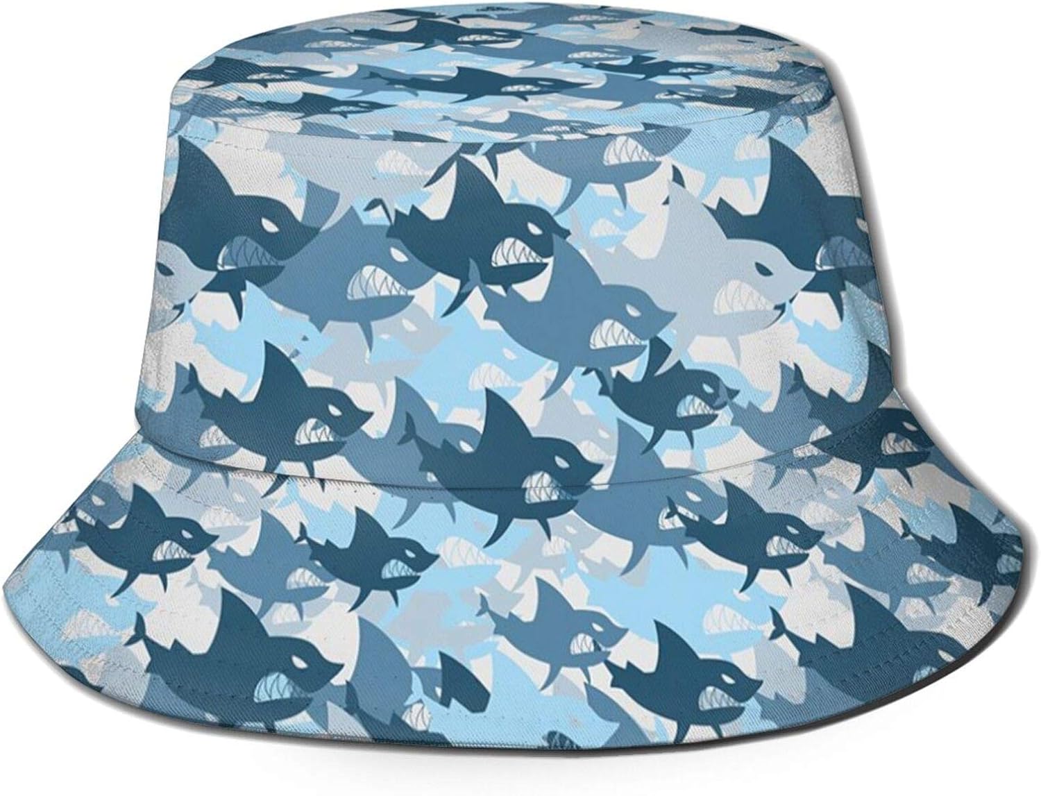 Denim Fischerhut Mit Breiter Krempe - Vintage Style Sonnenschutz Unisex