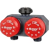 Eden 25124 2-Zone Mechanical Watering Timer, Red, Grey
