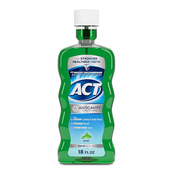 ACT ANTICAVITY ZERO ALCOHOL FLUORIDE MOUTHWASH 18 FL....