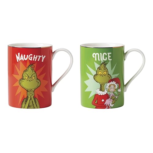 Lenox 897086 Merry Grinchmas Naughty & Nice Mug Set