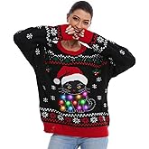 HSCTEK Light Up Women Knitted Christmas Sweater