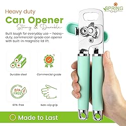 Spring Chef Stainless Steel Can Opener - Manual