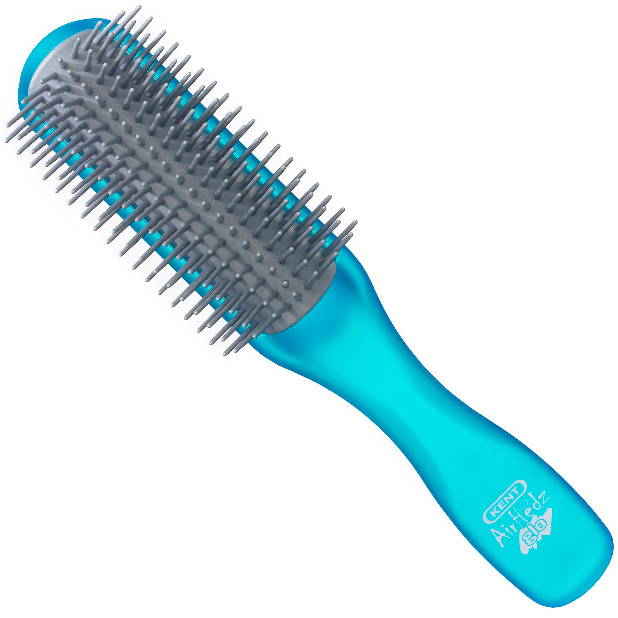 Kent AirHedz Glo Half Radial 9 Row Brush for Long and Thick Hair, Blue