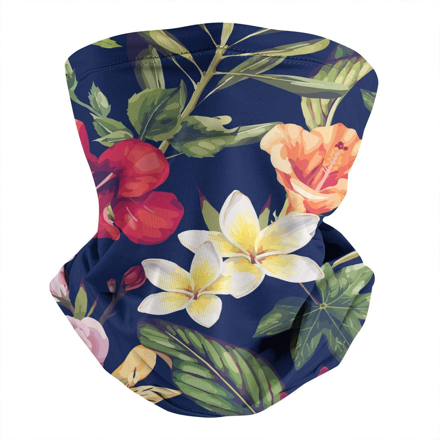 ZLJUN Tropical Floral Plants Paradise Nature Unisex Bandana Neck Gaiter Face Cover Dust Multi Scarf Headwrap