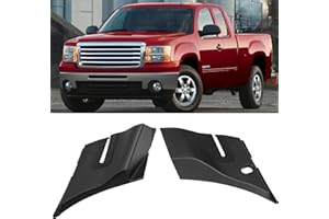 Adzfel 2PCS Compatible with GMC Sierra Cowl End Panel 2007 2008 2009 2010 2011 2012 2013, Side Sierra Truck 1500 2500 3500 Windshield Wiper Cowl Cover Clip-on Replace for 15946003 15946004