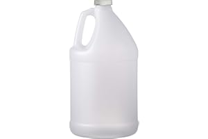 HE HUDSON EXCHANGE Hudson Exchange HDPE Plastic Jug with Caps, Natural, 1 gal, Round, 32 Piece