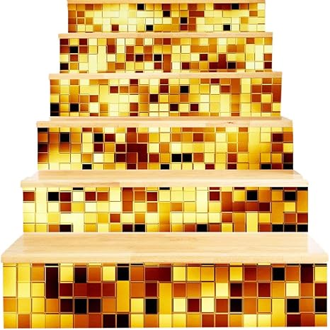 SODIAL Pegatinas De Escalera 3D – DIY Murales Pegatinas De Elevador