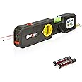 PREXISO 4-in-1 Line Laser Level Multipurpose Torpedo Level, 65Ft Alignment Point & 16Ft Laser Line & 10Ft Measure Tape Ruler & Quick Angle Setting for Hanging Picture Wall Marking Home Renovation
