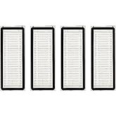 (4 Pack) QV 35A, QV 35S, Qrevo S Replacement HEPA Filter for Roborock Qrevo MaxV, Qrevo Plus, Qrevo Pro, Qrevo Curv, Qrevo Edge Robot Vacuum, Filters Accessories Kit (NOT FOR Q Revo)