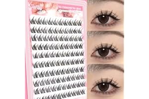 100pcs Self-Adhesive Eyelash Cluster Set, Glue-Free, Doll & Cat Eye Styles, Wispy, Curved, Lightweight, Reusable And Beginner