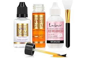 WOZUTUNT Spirit Gum Adhesive and Remover Kit with Bonus Liquid Latex - 15ml Professional Cosmetic Glue for Face, Skin, Body & SFX Makeup | Strong Hold for Bald Caps, Prosthetics, Cosplay Wig