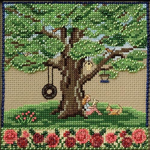 Summer Oak Beaded Counted Cross Stitch Kit Mill Hill 2017 Mighty Oak Quartet Series MH171713
