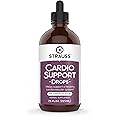Strauss Naturals Cardio Support Drops – Natural Herbal Heart Health Supplement – Helps Maintain Healthy Cardiovascular System for Men and Women – Vegan & Non-GMO – Spearmint Flavored – 225 ml Bottle