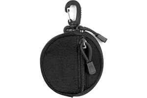 Small Tactical MOLLE Pouch, Multitool EDC Organizer Pouch for Coin, Wallet, Keys, Earphones, Multi-use Belt Clip Tool Holder 