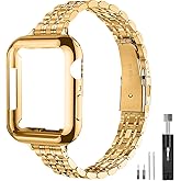 QUNDAXI Slim Watch Band Compatible with Apple Watch 41mm 45mm 42mm 44mm 40mm 38mm Metal Stainless Steel Watchband Suitable for iWatch 10/9/8/7/6/5/4/3/2/1/SE Series Women Luxury Strap