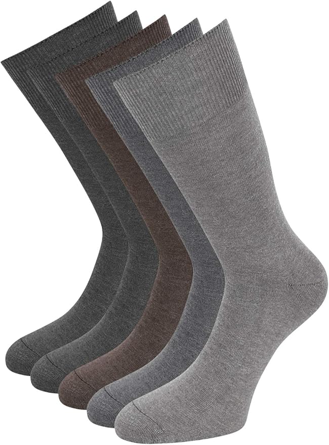 GRPSKCOS Diabetiker Socken 6 Paar - Ohne Gummibund, Weiche Baumwolle, Größen 39-46