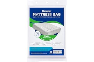 PROWEE 2 PK Twin XL/Twin Mattress Bags for Moving, Waterproof Mattress Cover for Disposal and Storage