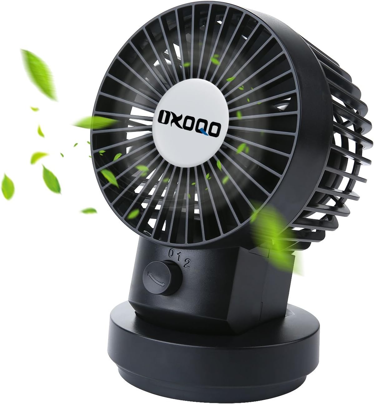 Small Oscillating Fan, OXOQO Mini USB Desk Quiet Fan 2