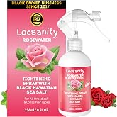 Locsanity Rosewater Peppermint Loc Spray - 8oz: Moisturizing &amp; Tightening Hydration Spray w/ Black Hawaiian Sea Salt, Plant-Based | Loc Care for All Dreadlocks &amp; Loose Hair Types