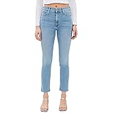 MOTHER Women's Mid Rise Dazzler Ankle Fray Jeans