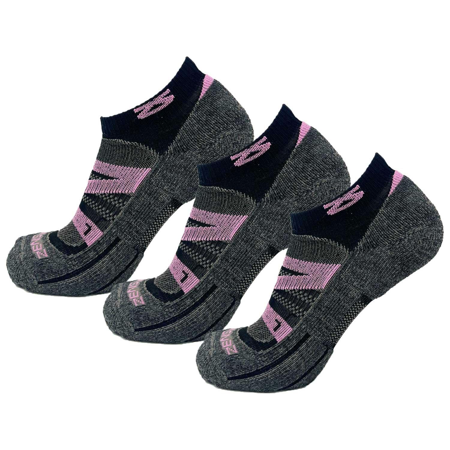 Zensah Wool Running Socks, Pink, Small