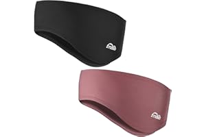 ZYXBBD Ear Warmers for Women and Men-Fleece Winter Ear Warmer Headband Ear Muffs for Jogging Running Hiking Cycling Skiing (Black+Red)