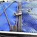 Tancendes Bike Rear Bag Lengthened Shoulder Strap Waterproof Nylon Bicycle Seat Trunk Bag with Raincoat (Blue)