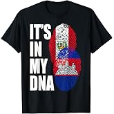 Cambodian And Peruvian Mix DNA Flag Heritage T-Shirt