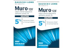 BAUSCH + LOMB Bausch & Lomb Muro 128 Solution 5% 15 mL (Pack of 2)