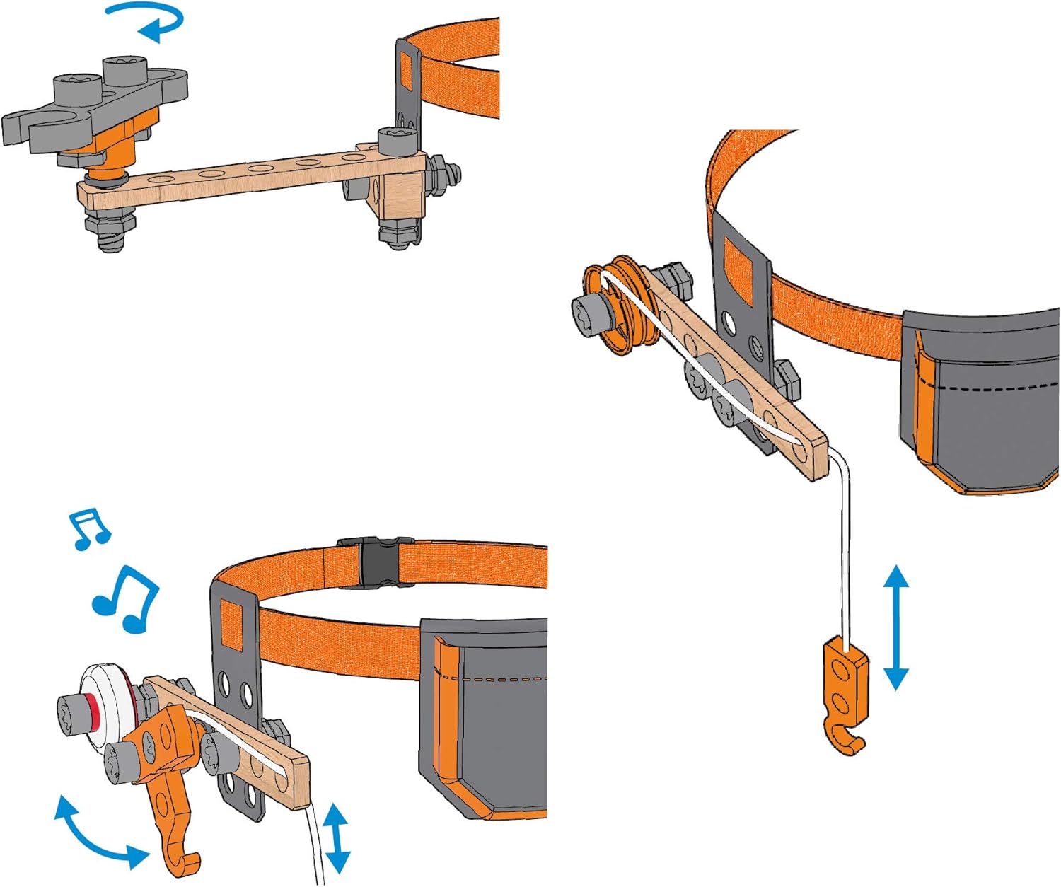Hape Junior Inventor Scientific Tool Belt - Build on the Belt - Includes 3 Experiments, No Color, L: -, W: -, H: - Image 5