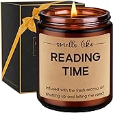 GSPY Reading Candle, Book Lovers Gifts, Readers, Bookish Present - Reading Accessories, Cute Reader Ideas - Funny Valentines, Birthday Gifts for Book Lovers Women, Bookworm, Librarian, Men, Booklover