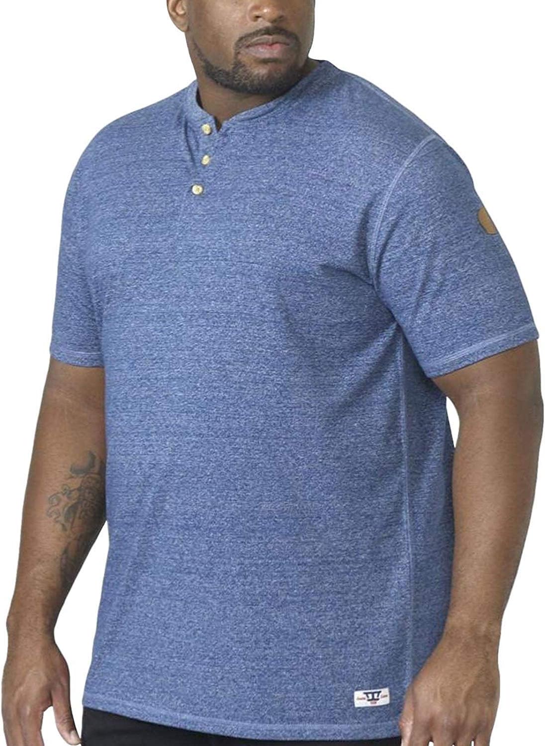 Duke Mens Daniel Big Tall T-Shirt - Denim Twist -5XL