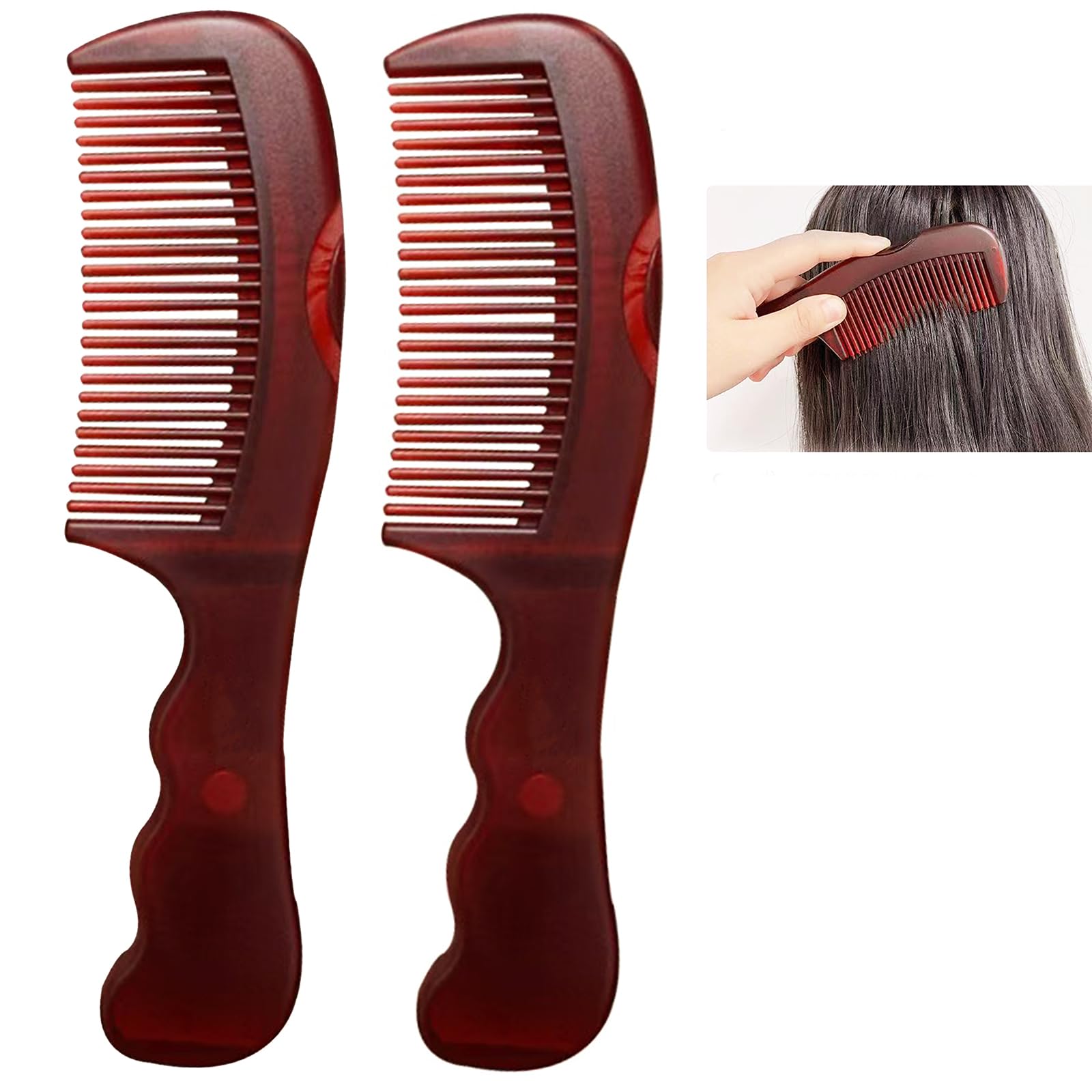 Photo 1 of 1 PCS Dandruff Comb, Scalp Sweep Detoxing Hair brush for Dandruff Removal, Innovative Hollow Tooth Design, Scalp Detox Comb for Scalp Build Up, Oil Removal - Dandruff Scalp Hair Combs (Patented)