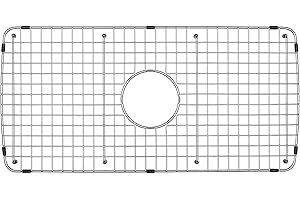 Serene Valley Sink Bottom Grid 27-1/2" x 13-1/2", Centered Drain with Corner Radius 1-1/2", Sink Grids Stainless Steel NDG2713C
