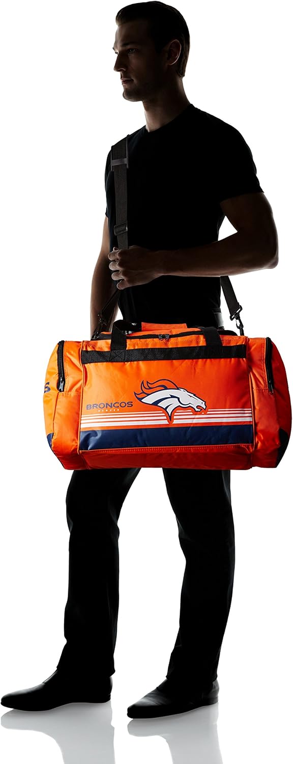 Denver Broncos Medium Striped Core Duffle Bag : Clothing
