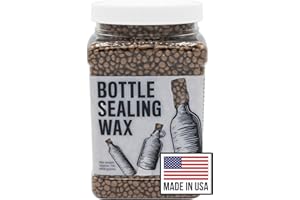 BW BLENDED WAXES, INC. Blended Waxes, Inc. Bottle Sealing Wax 1 lb. Pastilles - Resilient and Versatile Bottling Wax For Wine, Beer, and Liquor Bottle Sealing - Seals Between 25-30 Bottles (Copper)